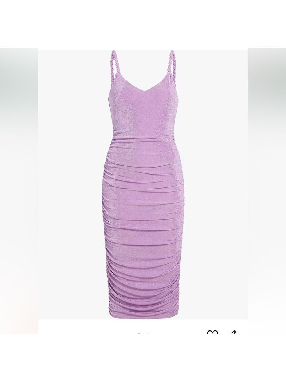 Likely Lavender Ruched Midi Dress